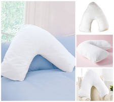 V Shaped Pillow Orthopedic Head Neck & Back Support Pregnancy Maternity Nursing