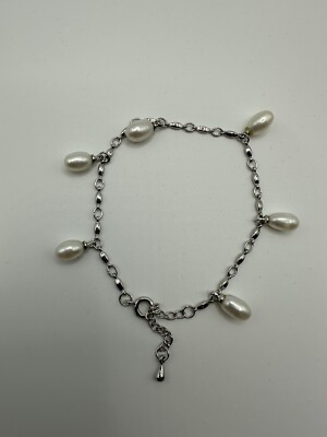 Freshwater Pearl Bracelet With 925 Silver