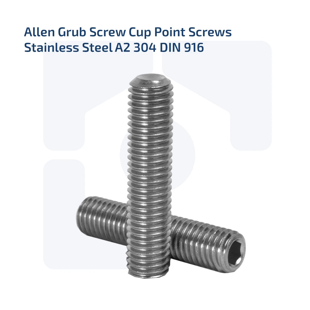 M4 X 4MM ALLEN KEY GRUB SCREWS CUP POINT SCREWS STAINLESS STEEL A2