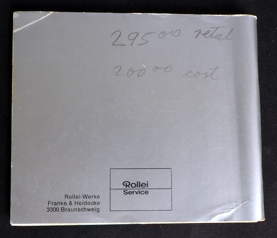 Original Rollei 35S 35T Rollei 35 User Manual - Excellent - Image 2 of 4