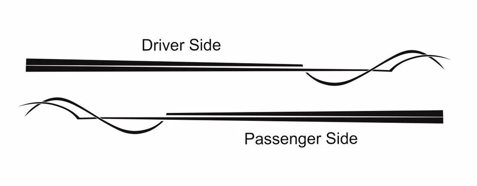 Fiesta Swirl 3M 乙烯基贴纸图形贴花条纹 2015 年福特嘉年华汽车 — 第 4/4 张图片