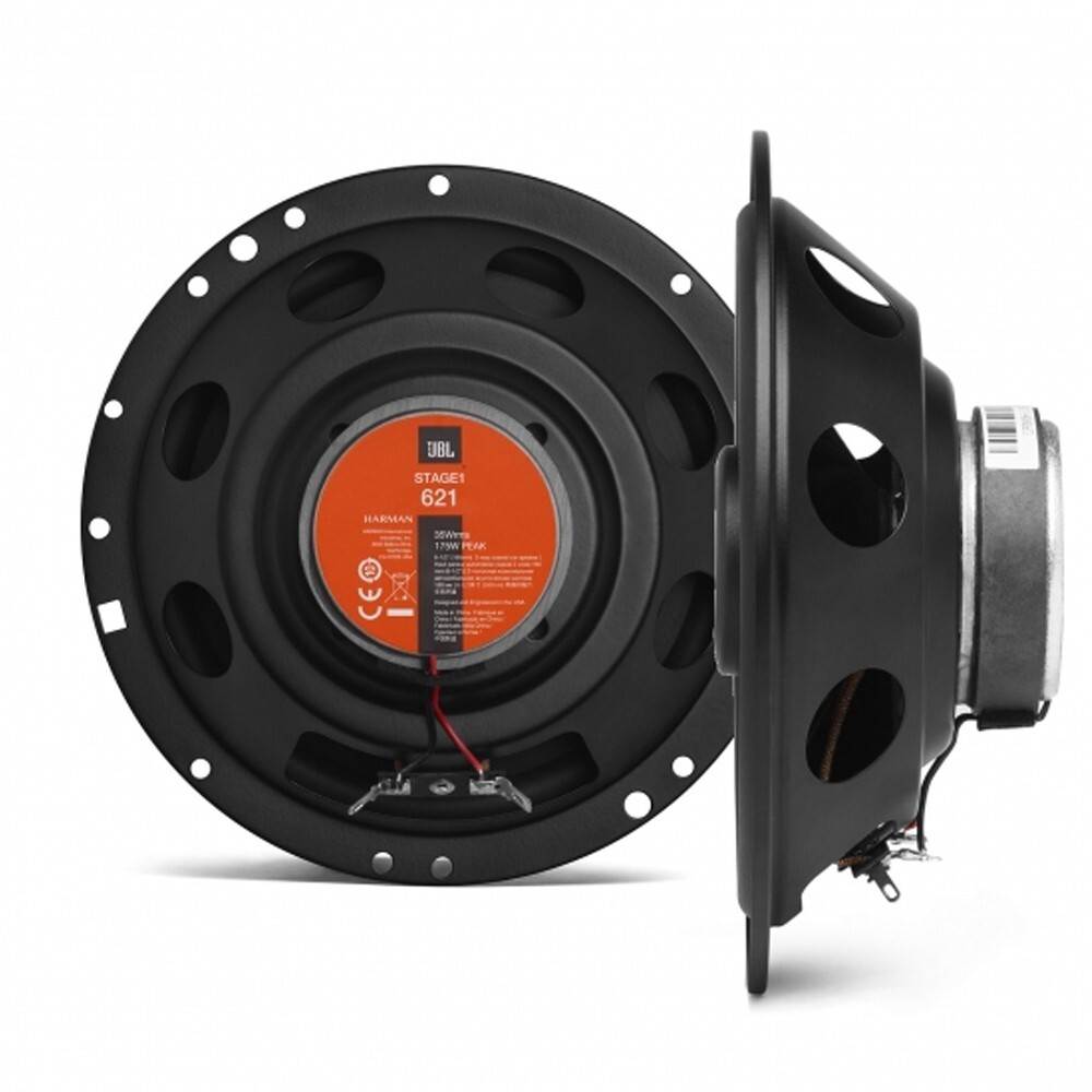 4Усовершенствованные автомобильные коаксиальные колонки JBL Stage1621 65 мощностью 175 Вт с 2-полосной аудиосистемой и решетками