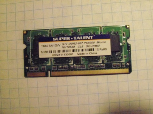 Super Talent STT DDR2-667 1GB 128x8 MSRP $26 USD asking $10 - Picture 6 of 7