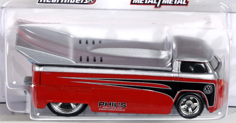 Camión de arrastre Volkswagen Chase Phil's Garage - T0410 NRFP 2009 gris/rojo Hot Wheels Foto 2 de 4