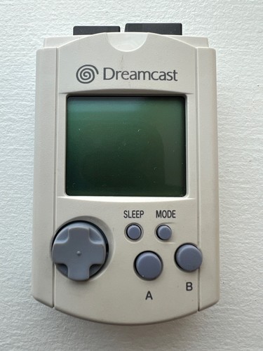 Sega Dreamcast Visual Memory Unit VMU HKT-7000 Card - LIGHT GRAY, CLEANED TESTED