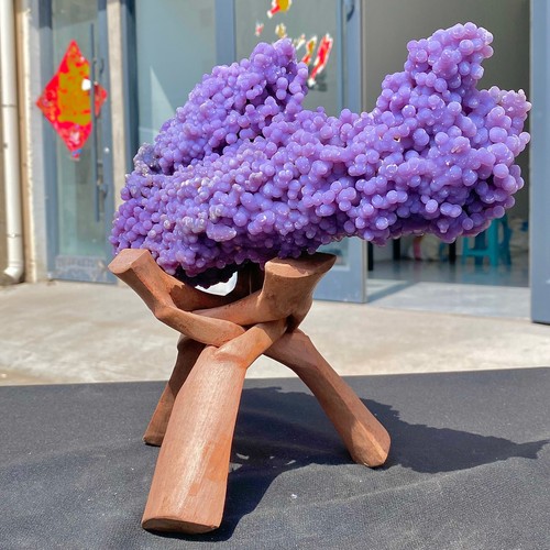 Natural Purple Grape Agate - Botryoidal Chalcedony Mineral Display - 7.37LB - 第 10/16 張圖片