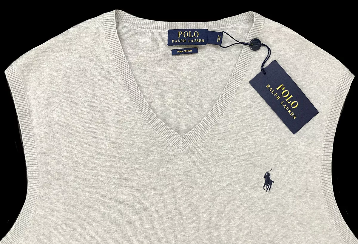 Polo ralph lauren men's deals pima cotton sweater vest