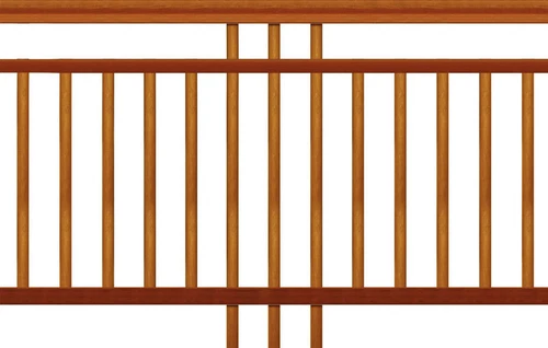 Balustrade & Handrail - Dowel Cricket Stump - 1000h x 2500w - Kwila Hardwood - Picture 1 of 6