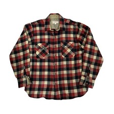 Vintage 90s Arrow Sportswear Shirt Mens Large Plaid Wool Flannel