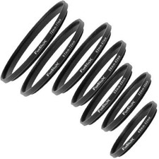 7 Step up Ring Filter Adapter Set, Anodized Aluminum, 49-52Mm, 52-55Mm, 55-58Mm,