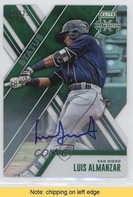 2017 Panini Elite Extra Edition 14/25 Luis Almanzar #117 Auto READ 2d9