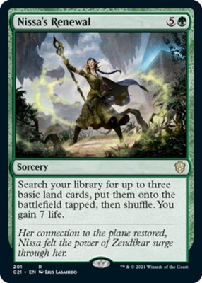 Nissa's Renewal~201~NM~(C21) - Commander 2021~MTG