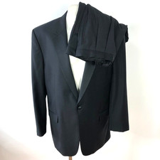 Jos. A Bank Wool 2 PC Tuxedo Suit 43 LONG 43Jacket Pants Fit 35W 31L PLS READ
