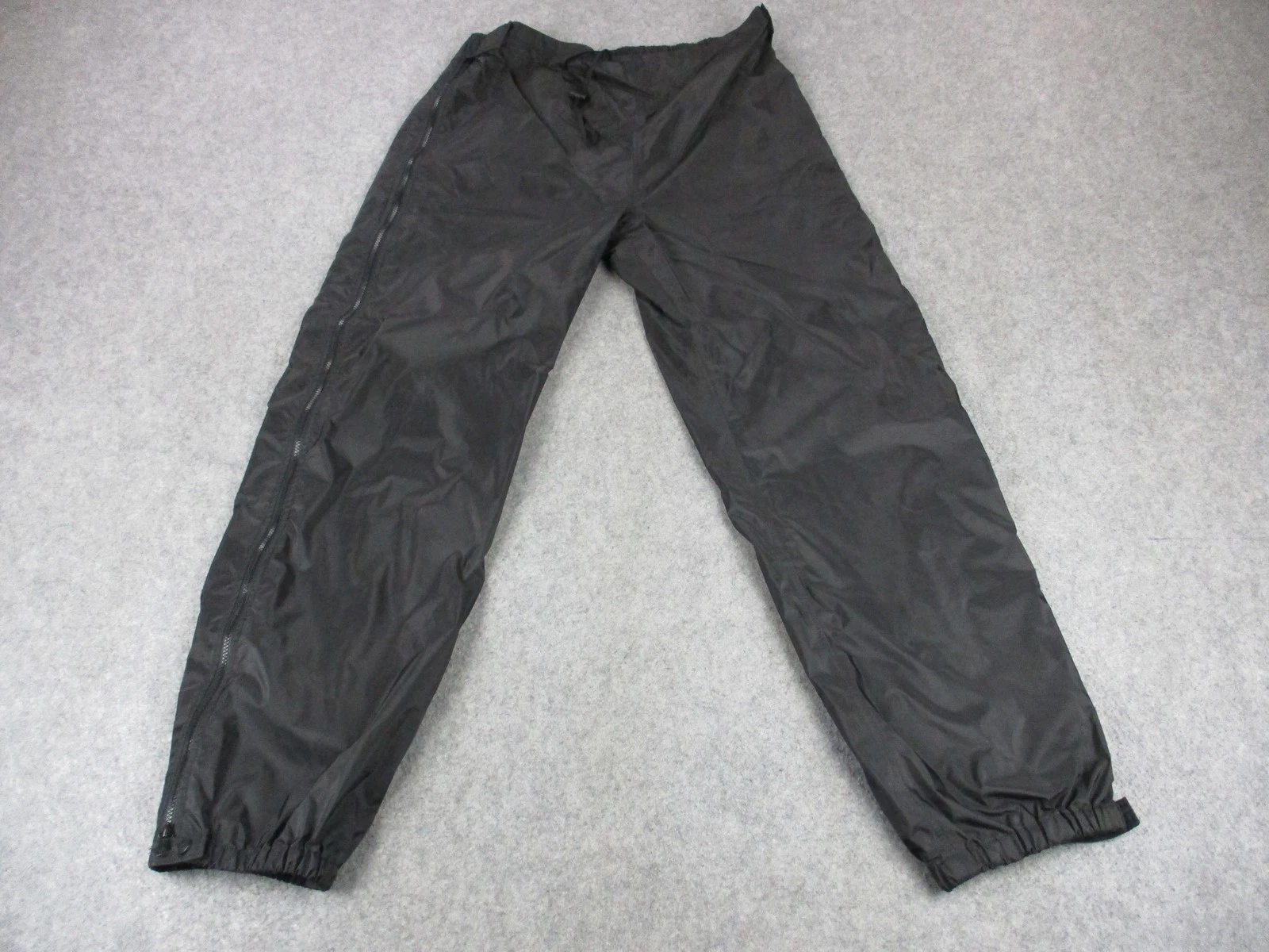 VTG REI Pants Mens Extra Large Black Snow Shell Waterproof Skiing Drawstring USA