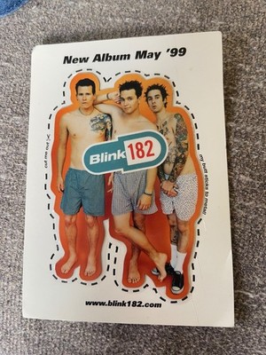 BLINK 182 Rare Vtg 1999 PROMO DIE CUT MAGNET Enema Of The State SEALED Card