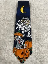 Looney Tunes Mania Halloween Bugs Bunny  Taz Polyester Necktie Tie