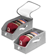 Hat Organizer for Baseball Caps, Hat Storage Holder Container for Closet Hold...