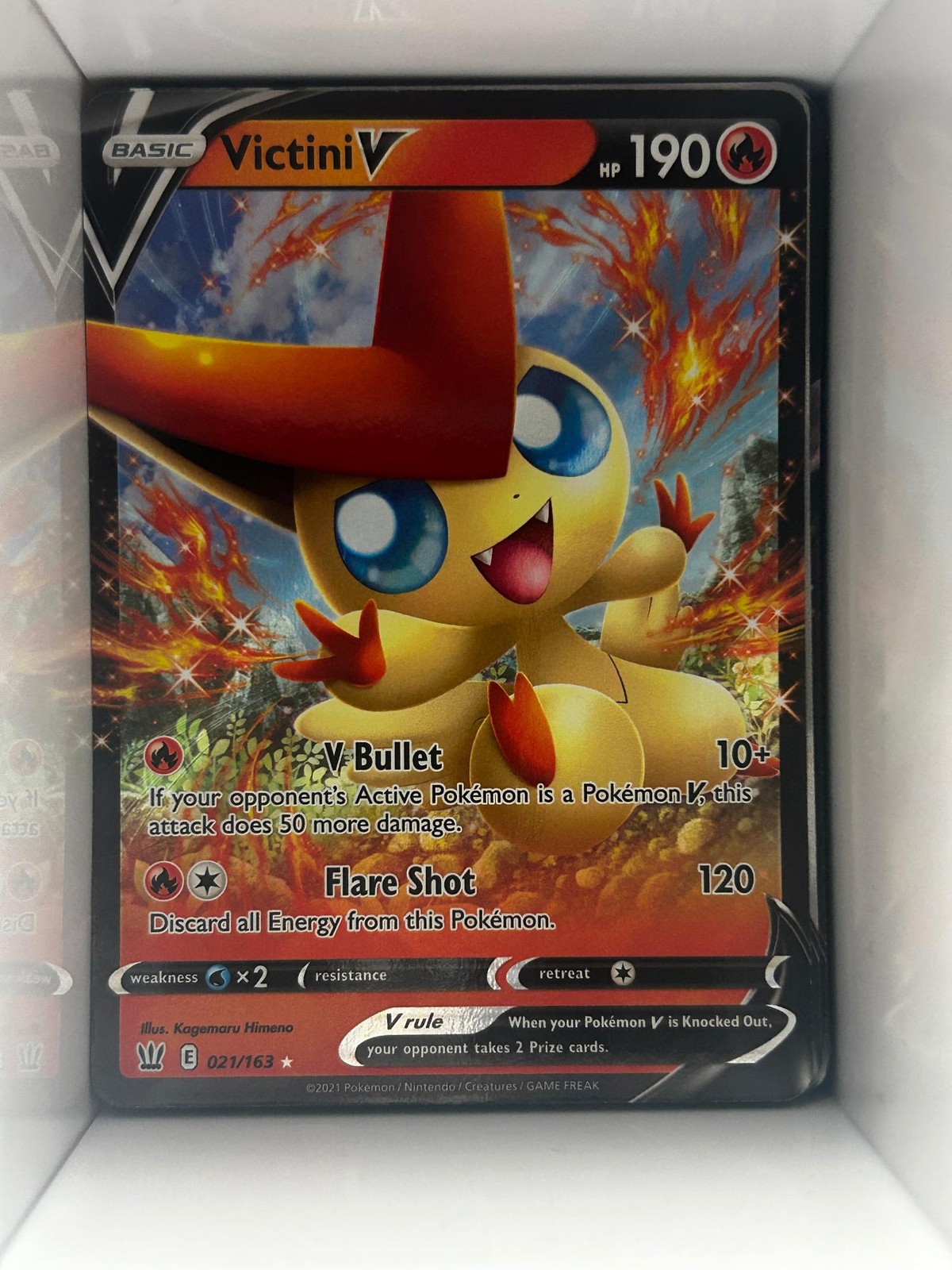 Victini V - Holo Rare V - Battle Styles - Pokemon - 021/163 - NM/M
