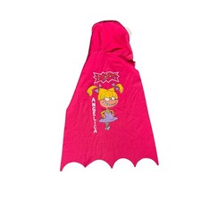 Rugrats Angelica Pickles Hooded Cape Pink Mask Scalloped Hem Kids One Size