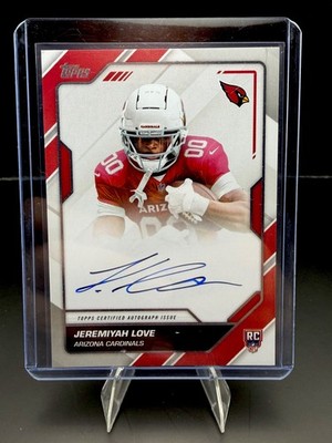 2026 Topps Flagship Jeremiyah Love RC First Signatures On Card Auto FFS-JL