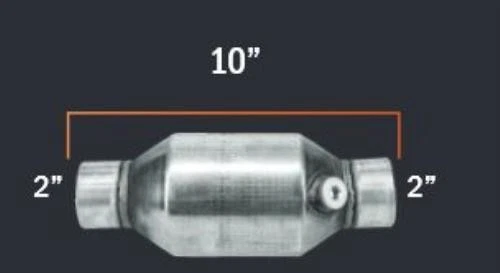 Convertidor catalítico de escape de 2" convertidor catalítico de carga pesada verdadero OBDII - Foto 2 de 4