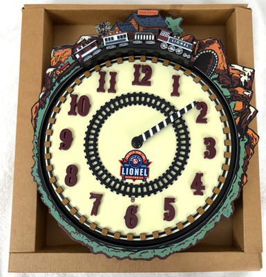 Lionel 100th Anniversary Train Clock (7183) CLOCK WORKS Train Does