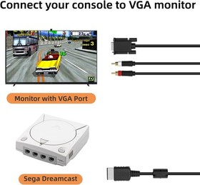 VGA AV Audio Video Cable for Sega Dreamcast
