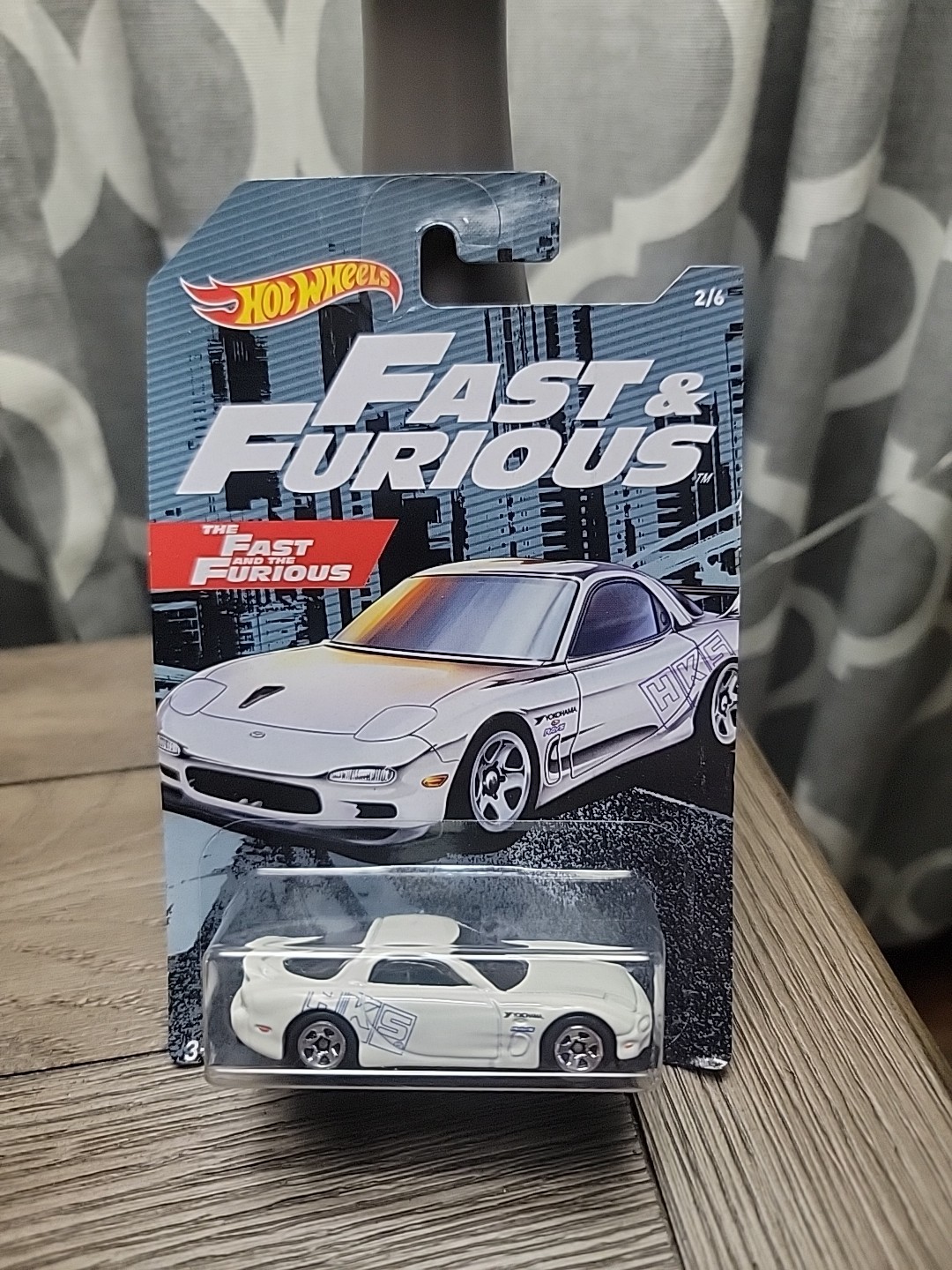 Hot Wheels 2019 Walmart Exclusive 2/6 Fast & Furious '95 Mazda RX-7 White
