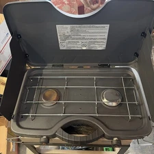 Propane 2 Burner Camping Stove Clean