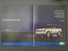 2009 2-PAGE PRINT AD Range Rover SUV "Refinement Redefined"