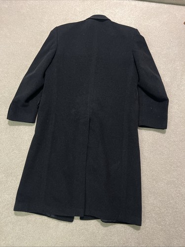 Cappotto lungo trench cappotto uomo Silver Cloud misto cashmere taglia 40R lana - Foto 10 di 10