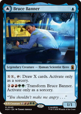 x1 Bruce Banner // The Incredible Hulk MSH Marvel Super Heroes MTG 49 M/NM 1x