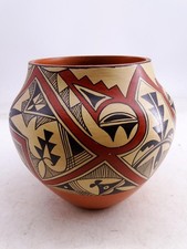Vintage Percingula R. Tosa Jemez Pueblo Native American Indian Pot Bowl Pottery