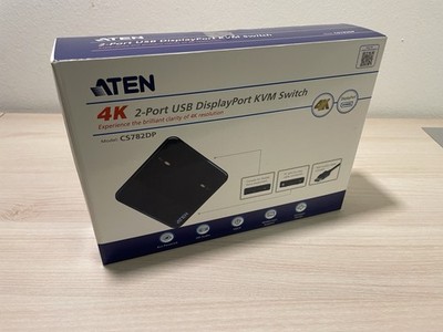 4K  KVM Switch | ATEN CS782DP | 2-Port | USB/DisplayPort/Audio