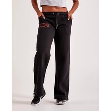 Ed Hardy Skull Fleece Wide Leg Sweatpants Love Kills Slowly Graphic Size M