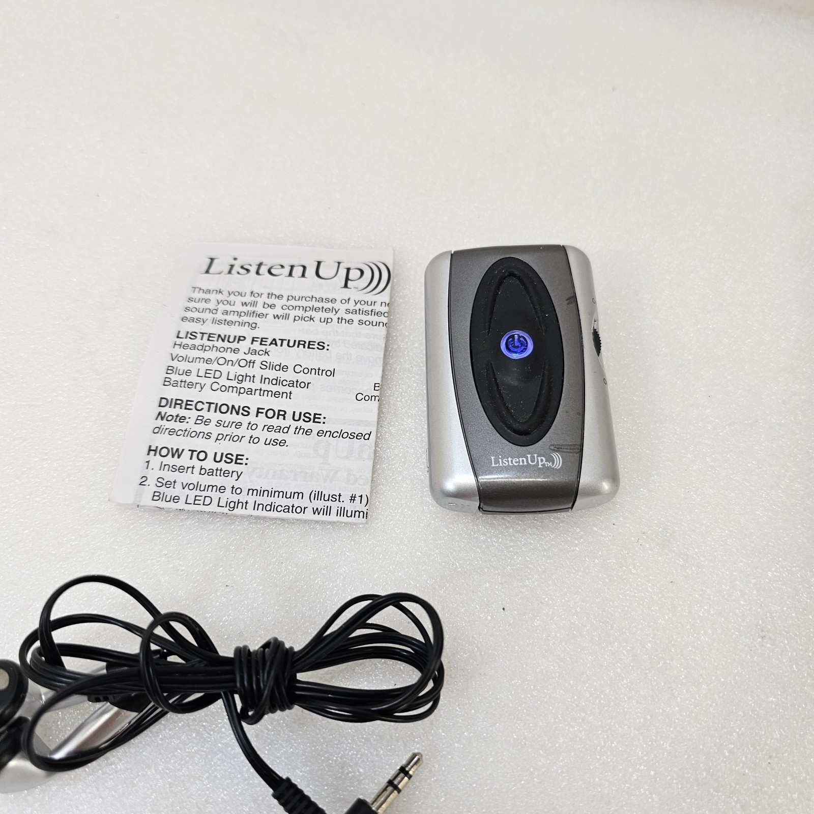 Listen Up Voice Hearing Aid Listening Decide Sound Amplifier