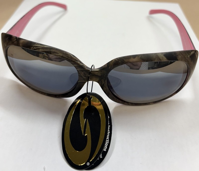 Strike King SG-S11W42 Sunglasses Camo/pink Madison Model Polarized Lens UVA&UVB!