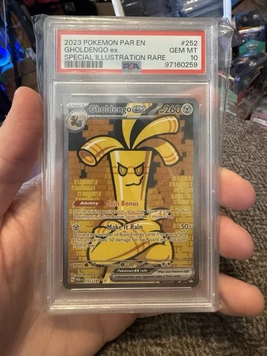 Gholdengo EX 252/182 Special Illustration Rare Pokemon PSA 10 Paradox Rift