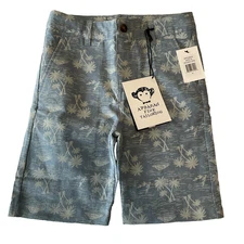 Appaman Island Life Shorts Kids Size 8 Blue Pockets