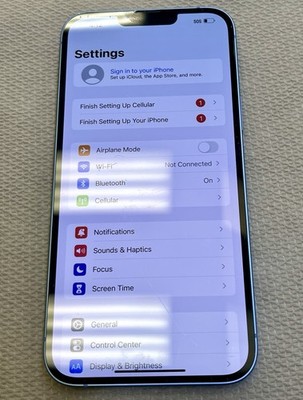 Apple iPhone 14 Plus - 128 GB Blue For Parts Or Wifi Use Only FMI:OFF