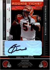 2005 Playoff Contenders #197 Odell Thurman RC Auto