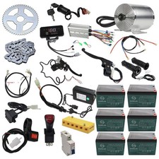 72V 3000W Brushless Motor Kit Controller with Battery Key Electric Motorcycle
