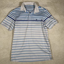 Vineyard Vines Performance Stretch Polyester Striped Polo Shirt Men's Size S