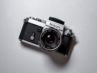 Nikon F2 with DW-1 Waist Level Finder + 50mm Nikkor H - Film Tested, Excellent