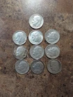 Lot of 10 Roosevelt  90% Silver Dimes $1 face value