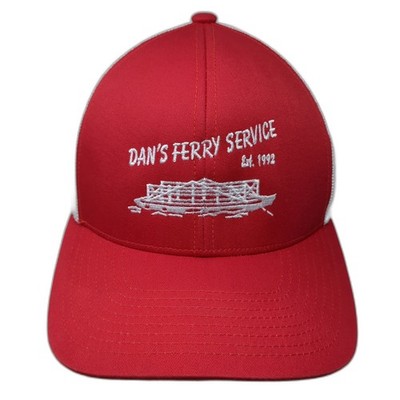 Dan's Ferry Service Snapback Trucker Hat Red One Size Pacific Headwear