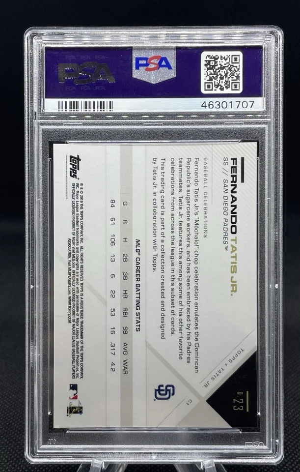 PSA 10 ⭐️ Fernando Tatis Jr ROOKIE - RARE "Mochalo" 💎 2019 Topps X Tatis 0.23 - Image 4 of 4