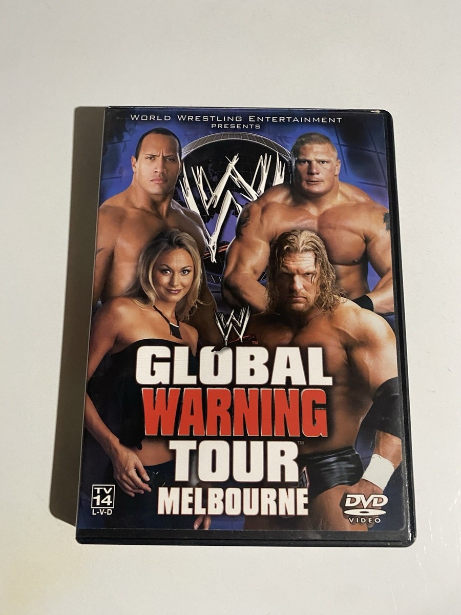WWE GLOBAL WARNING TOUR MELBOURNE 2002 PPV DVD Brock Lesnar Vs