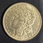 1896 US Morgan Silver Dollar Circulated Coin Fine Condition