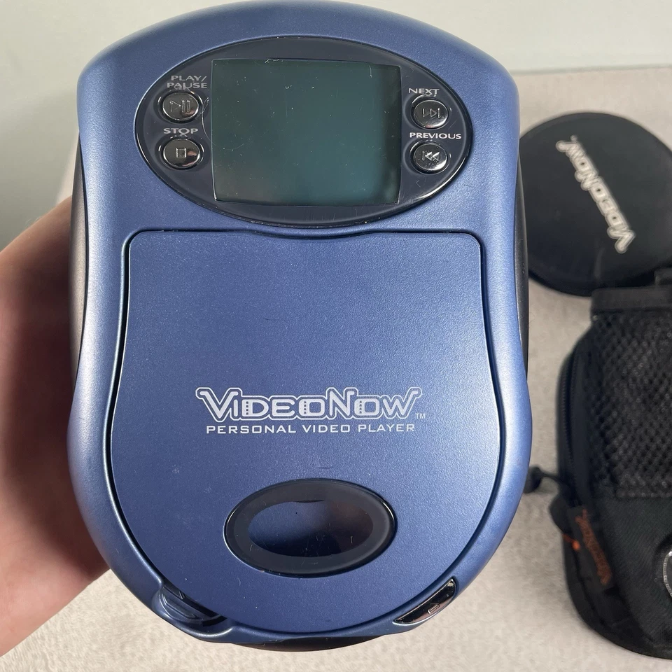 Reproductor de video personal VideoNow 2003 Hasbro Blue Bob Esponja y más probado funcionando Foto 2 de 4